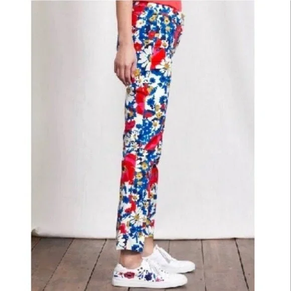 NWT Boden Floral Richmond Ankle Pants - Picture 1 of 7